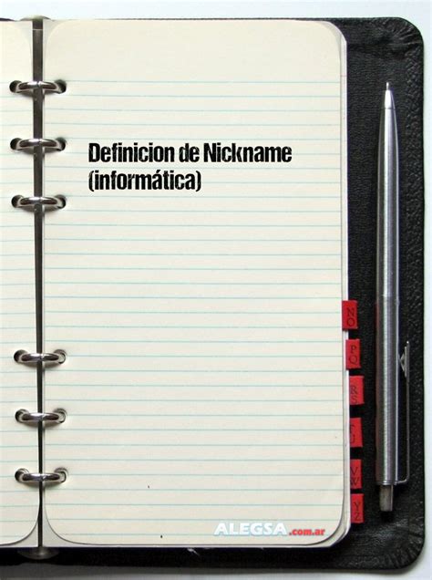 nick que es|Definición de Nickname (informática)